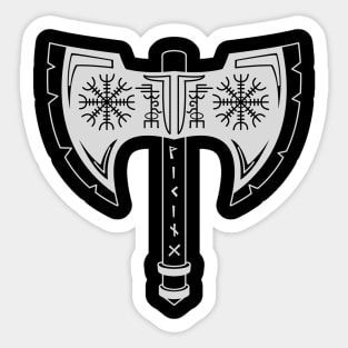 Double Viking Axe Sticker